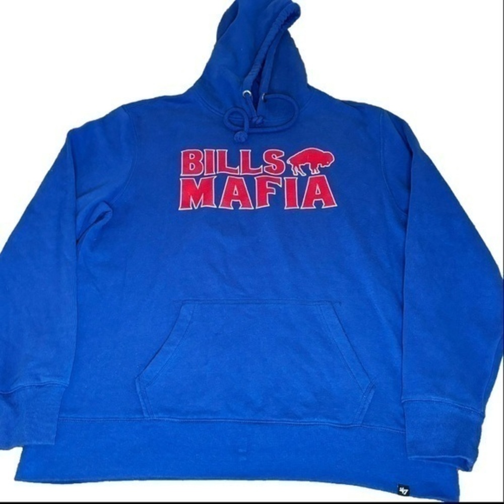 47 Brand Buffalo Bills Mafia Hoodie Sweatshirt Blue NFL Football
